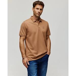 NWT Psycho Bunny Mens James Men's Polo Shirt in Toasted Coconut size XL